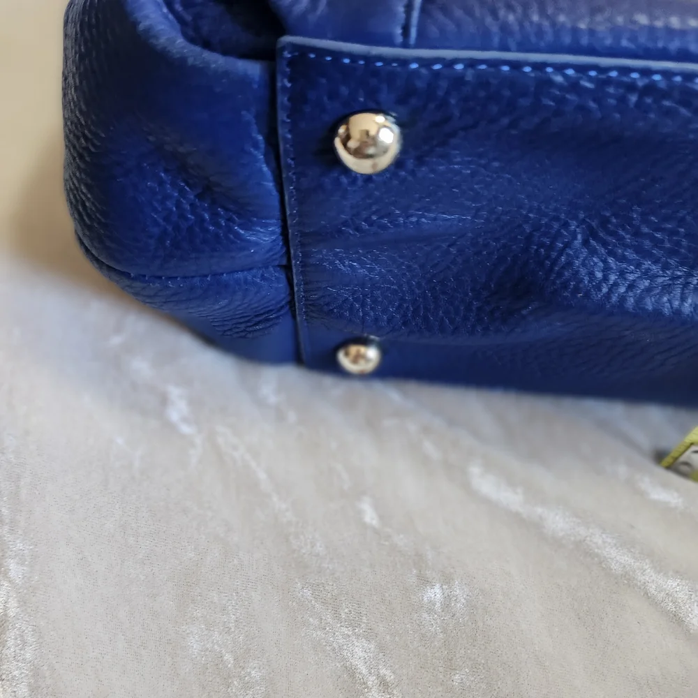 Blue Leather Women's Bag